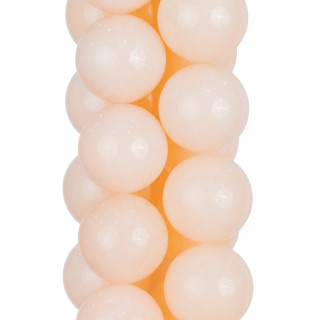 Jade Rosa Redondo Liso 20mm Transparente