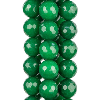 Jade Emeraude Facette 18mm