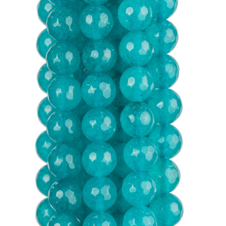 Jade Turquesa Facetado 12mm