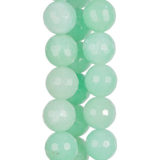 Green Jade Chrysoprase Faceted 20mm