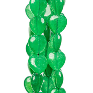 Giada Linea Economica Cuore Piatto Liscio 15mm Verde