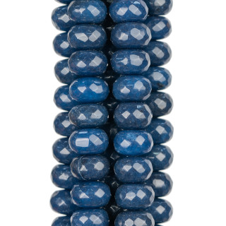 Jade Saphir Facettierte Rondelle 12x8mm