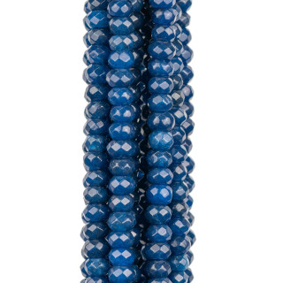 Jade Saphir Rondelle Facette 6x4mm