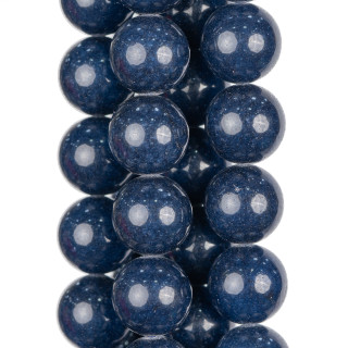 Jade Zafiro Redondo Liso 12mm