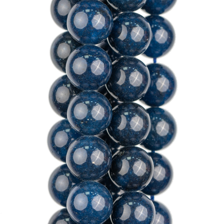 Jade Saphir Rond Lisse 14mm