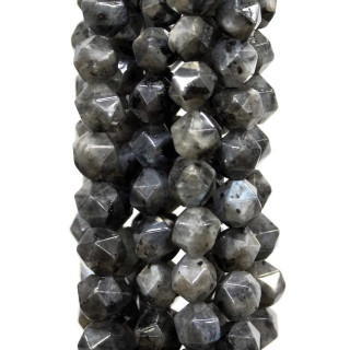 Labradorita Negra Larquita Icosaedro Facetado 8mm