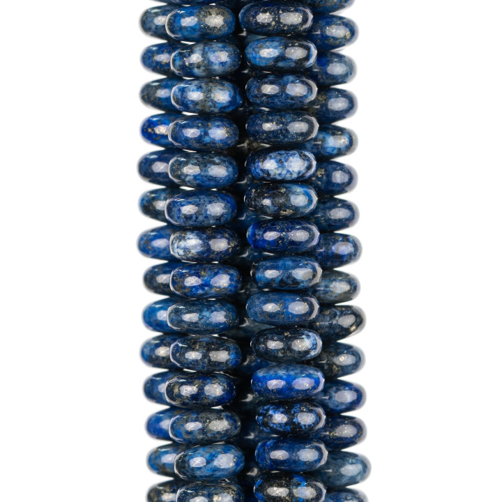 Rondelle Lapis Lazuli Bleu Brut 08x04mm