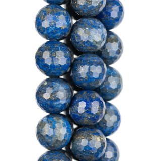 Raw Blue Lapis Lazuli Στρογγυλό Faceted 16mm