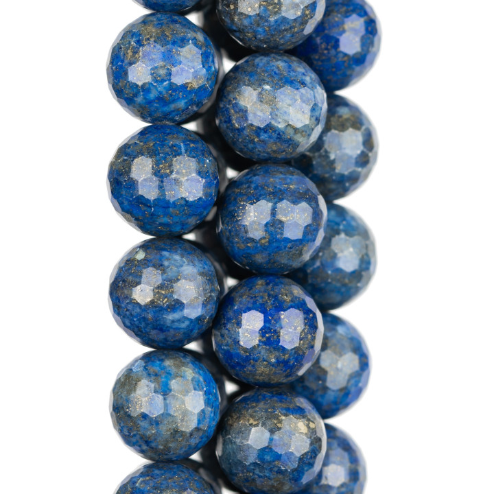 Roher blauer Lapislazuli rund facettiert 16mm