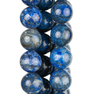 Lapislazuli Blau Grob Rund Glatt 18mm