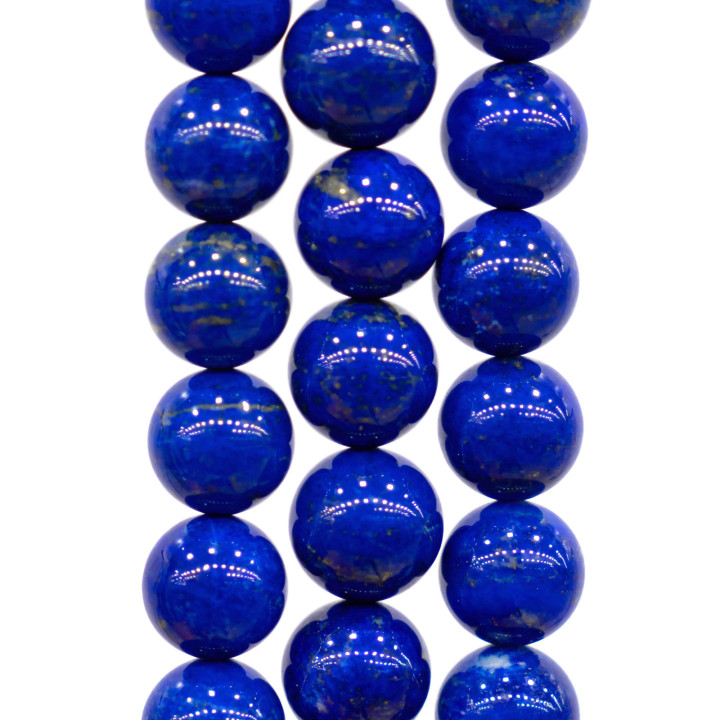 Lapis Lazuli Naturel Rond Lisse Bleu (AAA) 08mm