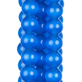 Katzenauge Blau Rund Glatt 16mm