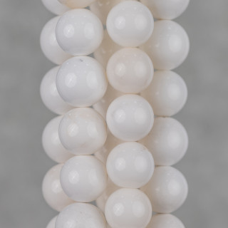 Opale Blanche Ronde Lisse (NQW) 14mm