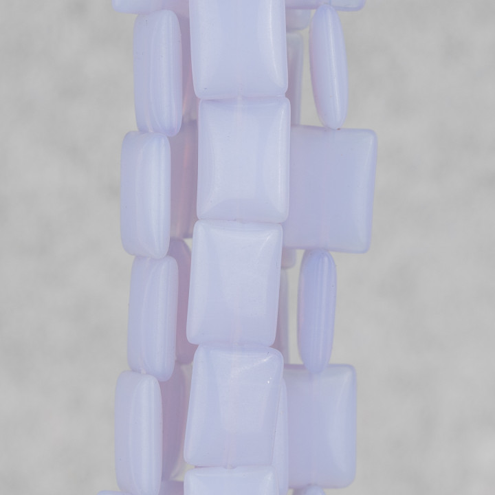 Συνθετικό Opal Light Blue Flat Ορθογώνιο 12x16mm