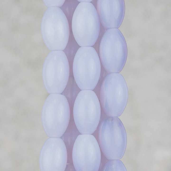 Opale Synthétique Riz Bleu Clair 10x16mm