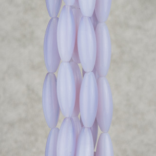 Opale Synthétique Riz Bleu Clair 10x30mm