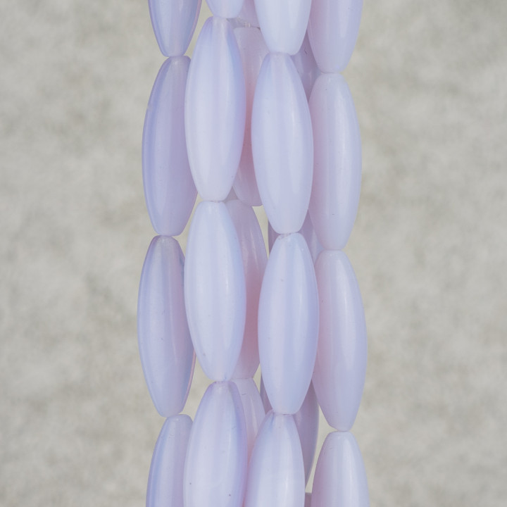 Opale Synthétique Riz Bleu Clair 10x30mm