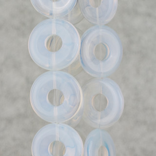 Synthetic Opal Flat Donut 20mm