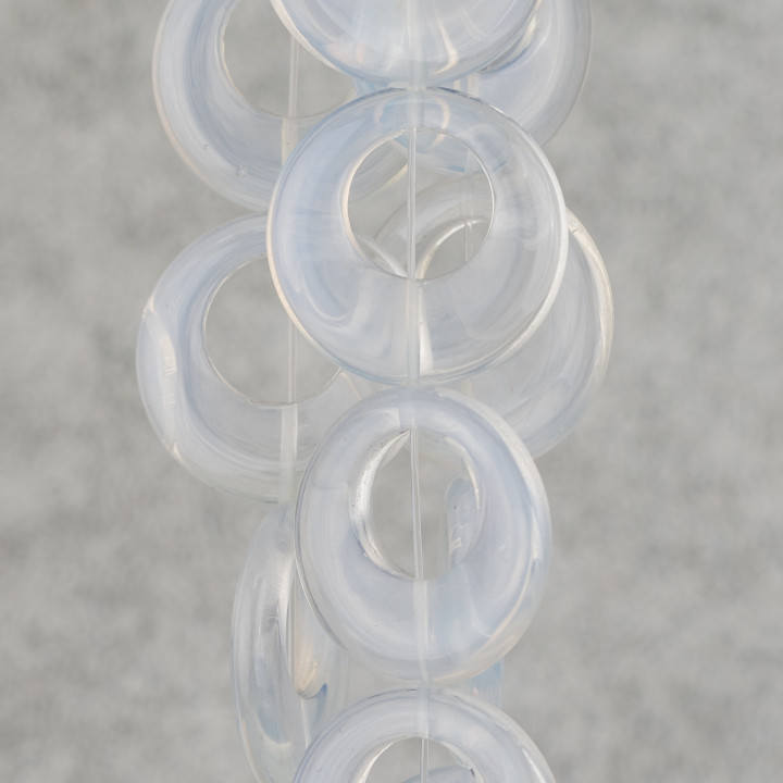 Ópalo Sintético Criollo Redondo Plano 22mm