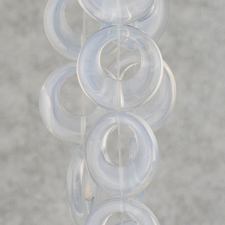 Ópalo Sintético Criollo Redondo Plano 28mm