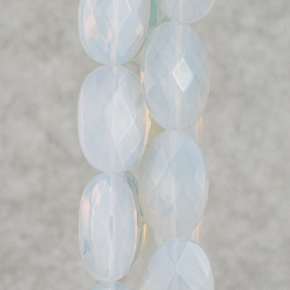Συνθετικό Opal Flat Oval Faceted 20x30mm