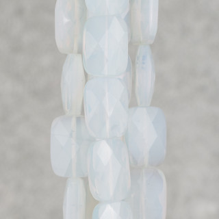 Opale Synthétique Rectangle Plat Facette 15x20mm