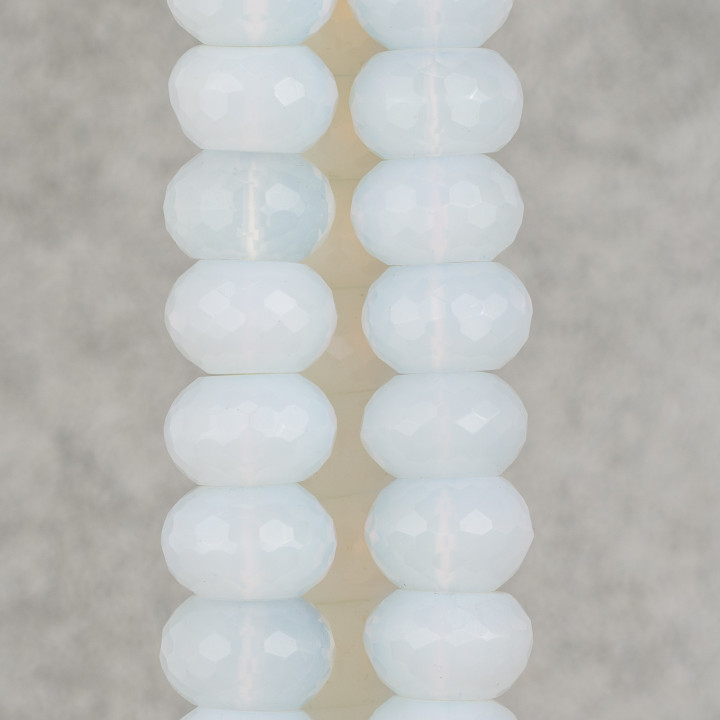 Synthetic Opal Faceted Rondelle 18x12mm