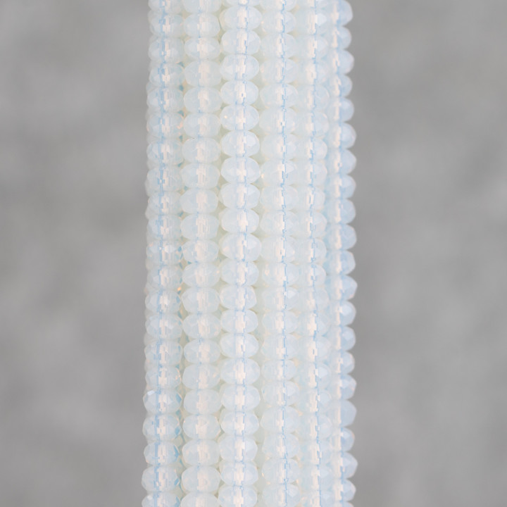 Opale Synthétique Rondelle Facette 4x2,5mm