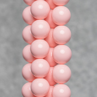 Pâte De Corail Rose Clair Rond Lisse 10mm