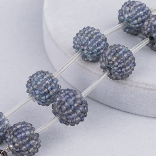 Indian MachineCut Facettes Iolite More Strand Beads 15mm 4pcs