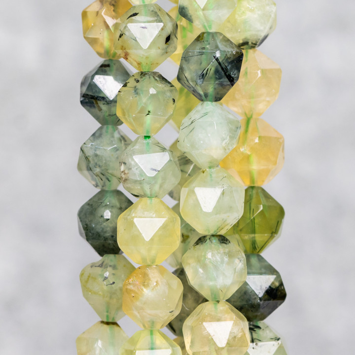 Prenite Icosaèdre 10mm Jaune