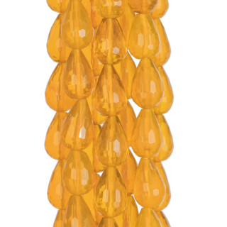 Υδροθερμικό Topaz Faceted Briolette Drops 15x22mm