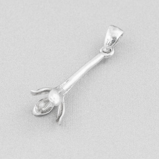 Basis für Anhänger aus Silber 925 Kegel 6x25mm 8St Silber