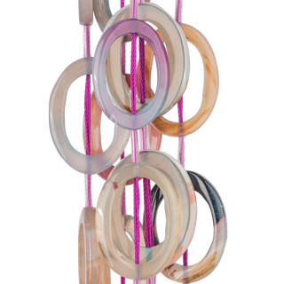 Agate Plaque Perforée 26x35mm MOD8