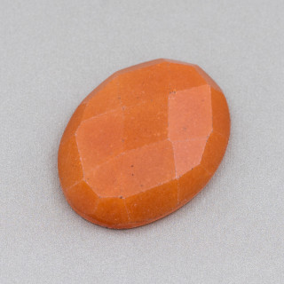 Large Oval Faceted Cabochon Component 30x40mm 1pc Eosite