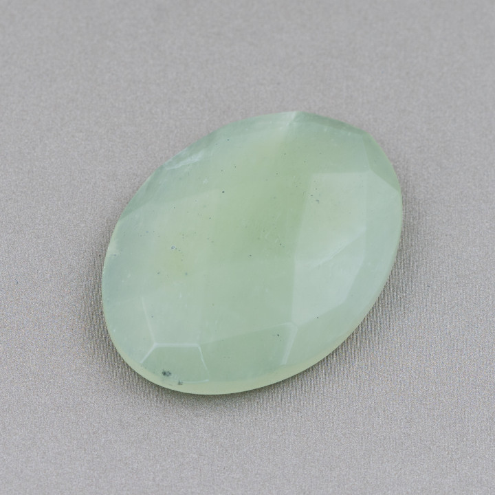 Μεγάλο Οβάλ Faceted Cabochon Component 30x40mm 1pc New Jade