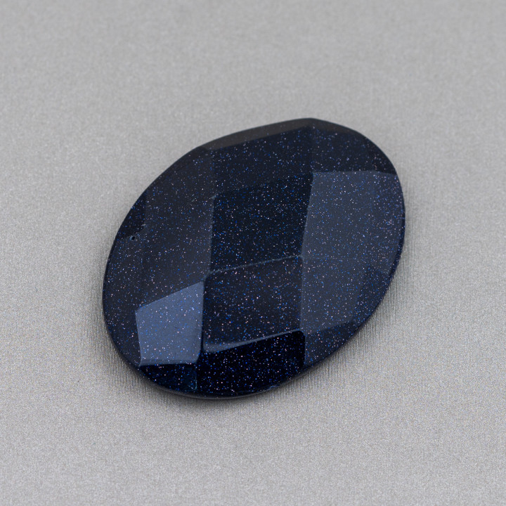 Μεγάλη όψη οβάλ Cabochon Εξάρτημα 30x40mm 1 τεμ Blue Sun Stone