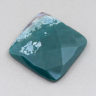 Μεγάλο Τετράγωνο Faceted Cabochon Component 40mm 1τμχ Αχάτης βρύου