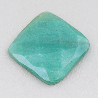 Composant Cabochon Grand Carré Facette 40mm 1pc Aventurine Verte