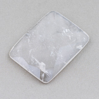 Composant Cabochon Grand Rectangle Facette 30x40mm 1pc Cristal de Roche
