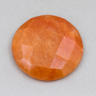 Large Round Faceted Cabochon Component 40mm 1pc Eosite