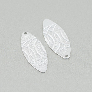 925 Sterling Silber Anhänger Komponente Lasche 10x23mm 10Stk