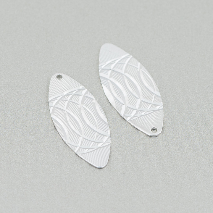 925 Sterling Silber Anhänger Komponente Lasche 10x23mm 10Stk