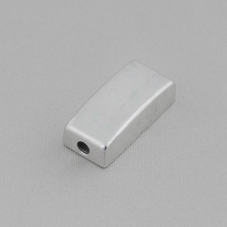 925 Silver Component Connector Rectangle With Through Hole 20x9mm 3pcs