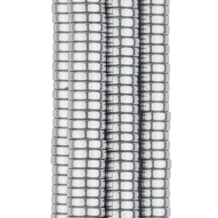 Hämatitscheiben Glatte Scheiben 10x2mm Silber