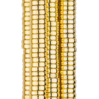 Hämatitscheiben glatte Scheiben 10x2mm 18k Gold