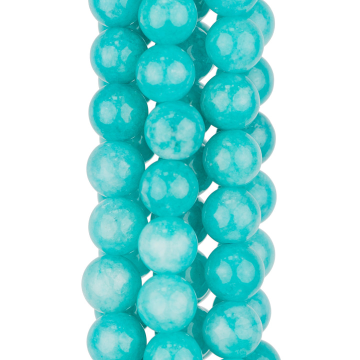 Jade Turquoise Lisse Rond 08mm Effet Amazonite