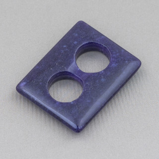 Creole Rectangle Component 32x40mm 2τμχ Purple Jade