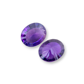 Komponente Cabochon Hydrothermalstein Oval 10x12mm Dicke 05mm 4Stk