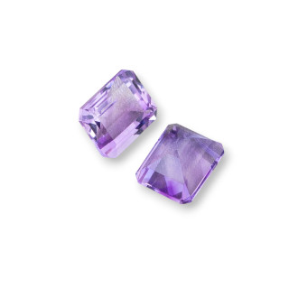 Cabochon Component Hydrothermal Stone Amethyst Rectangle 6x8mm Πάχος 03mm 10τμχ